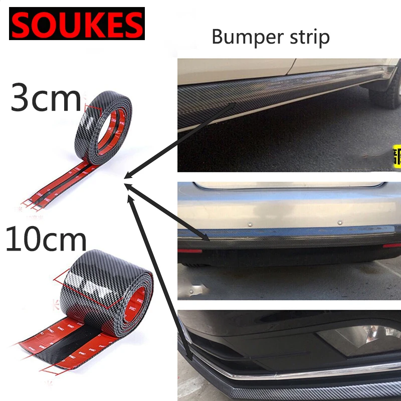 

50cm Car Carbon Fiber Rubber Door Sill Protector Sticker For Opel Astra J G Insignia Vectra Peugeot 307 206 308 407 207 3008 508