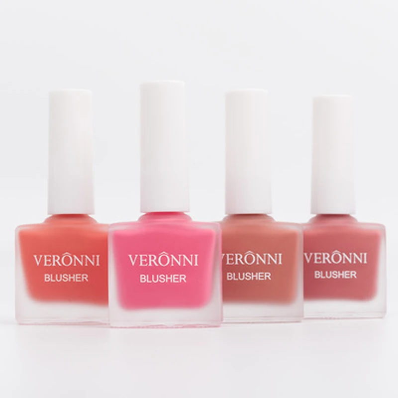 

VERONNI Makeup Liquid Blusher Sleek Silky Blush Peach 4 Color Natural Cheek Blush Face Contour Rouge Make Up Cosmetics