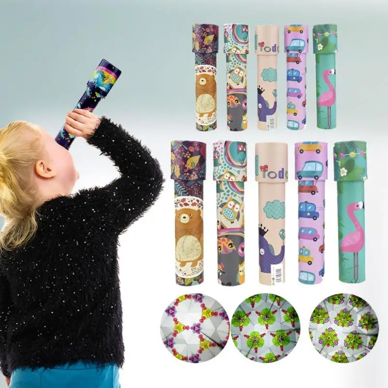 Классические игрушки калейдоскоп вращающаяся Волшебная цветная игрушка для детей аутизм детская игрушка-Паззл подарок случайного цвета размер S L
