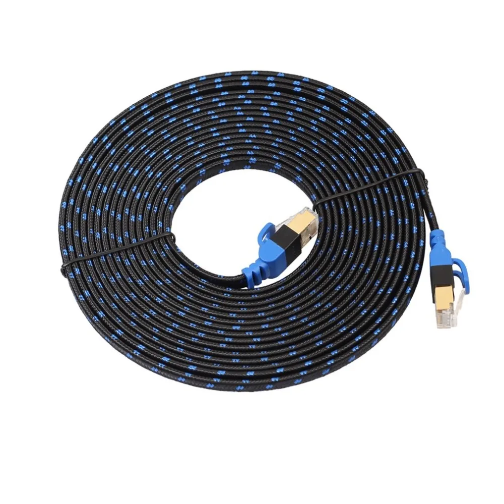 

Durable 50cm 1M 3M 5m 8m 10M 15M 20M Ethernet Internet Network Patch LAN Flat Cable Cord For Computer Laptop