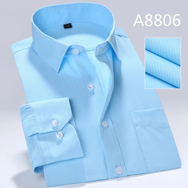 DAVYDAISY, высокое качество, мужские рубашки, деловые, джентльменские, твил, в полоску, формальная одежда, рубашки, Мужская одежда, Camisas DS-137 - Цвет: A8806