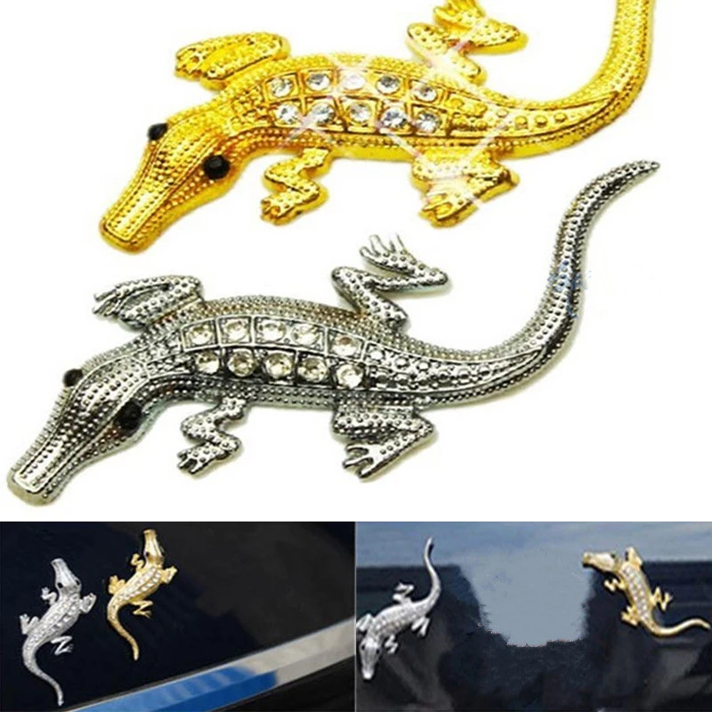 

Metal 3D Crocodile Emblem Badge Logo Truck Motor Car Sticker Note Decal Decor