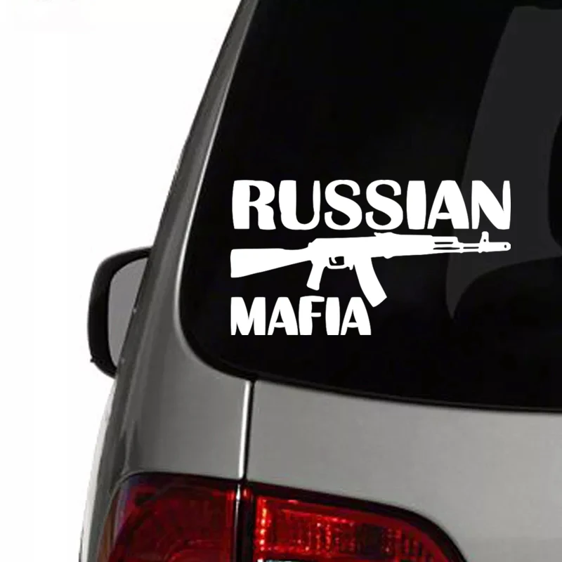 CS 052#12*22cm RUSSIAN MAFIA водонепроницаемые наклейки на авто машину наклейка для
