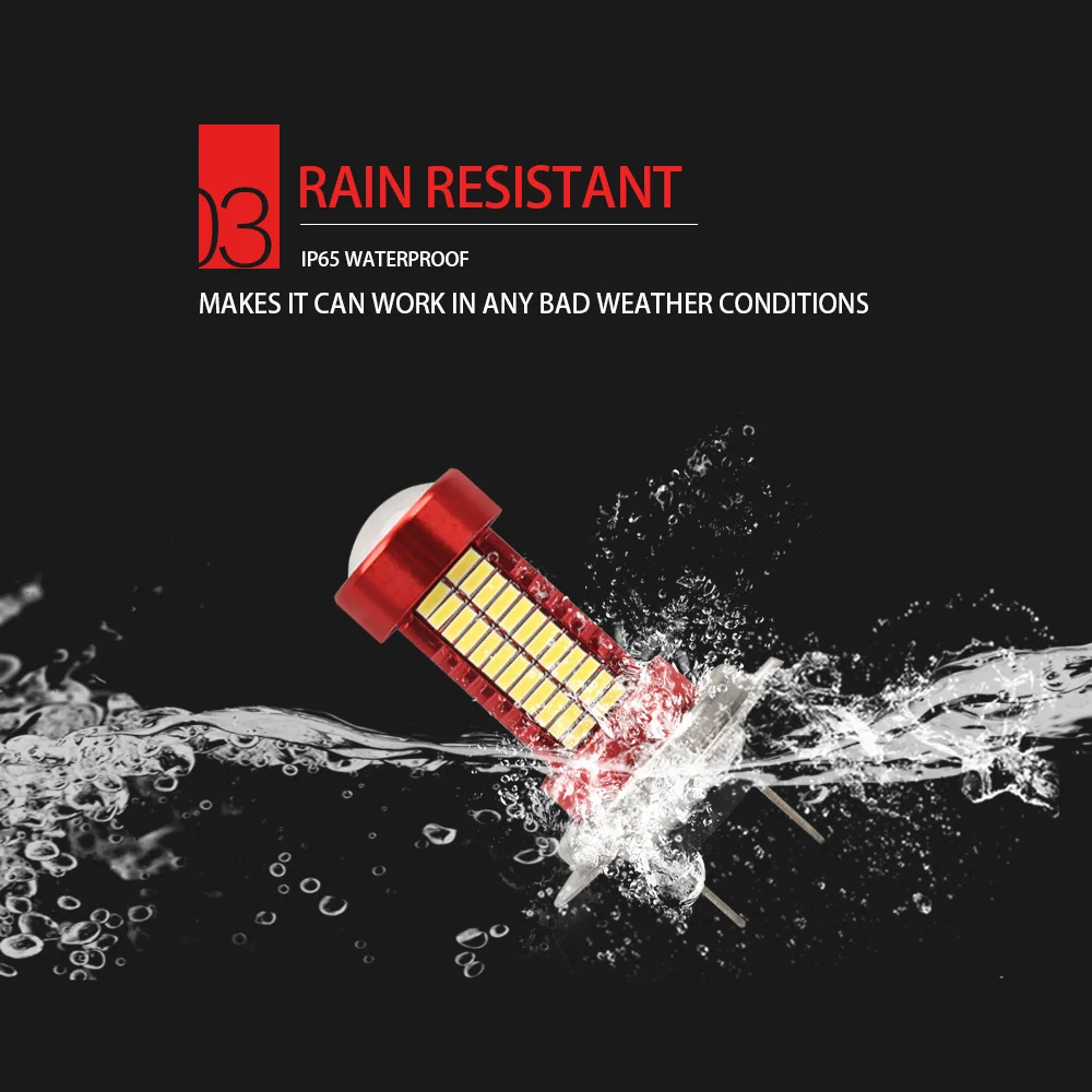 AILEO H7 светодиодный супер яркий чип 4014 106 SMD Автомобильные противотуманные фары 12 в
