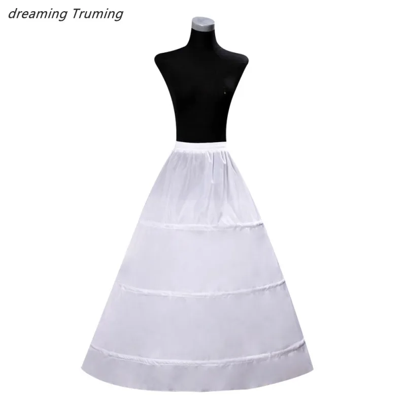 

Hot Sale 1 layer 3 Hoop Elastic Waist Wedding Petticoat Underskirt Crinoline Bridal Accessories In Stock 2019 Wholesale