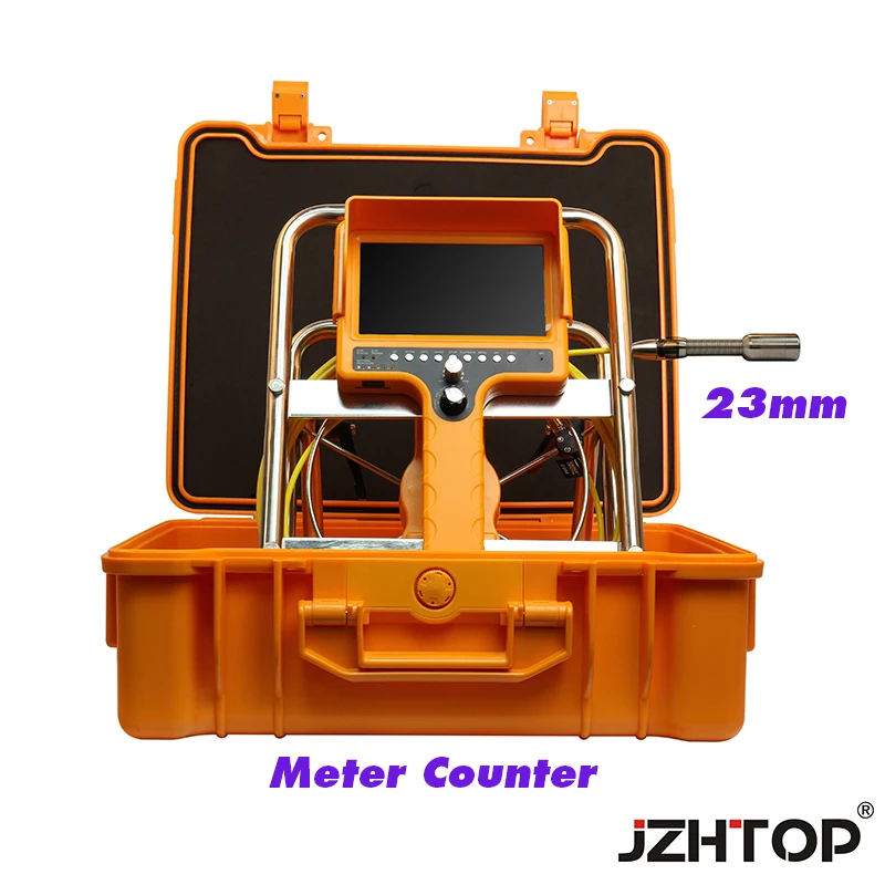 23mm handheld pipe tube drain inspection snake camera meter counter DVR video endoscope borescope industrial 