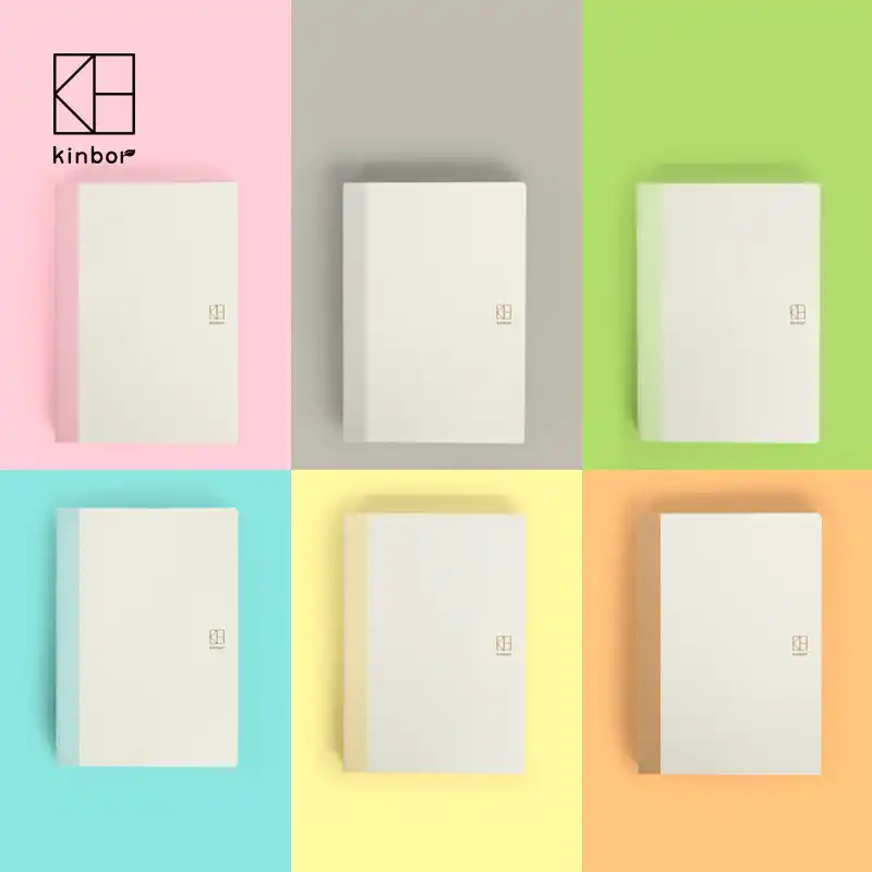 a5 a6 hobonichhi notebook inner pages blank grid lines kraft journal note book stitching blinding planner diary stationery blank planner pages