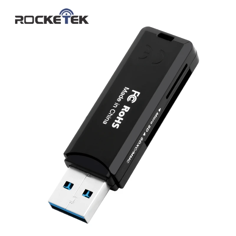 Rocketek Высокое качество usb 3,0 мульти 2 в 1 памяти otg телефон кард-ридер 5 Гбит/с адаптер для SD/TF micro SD ПК Компьютерные аксессуары