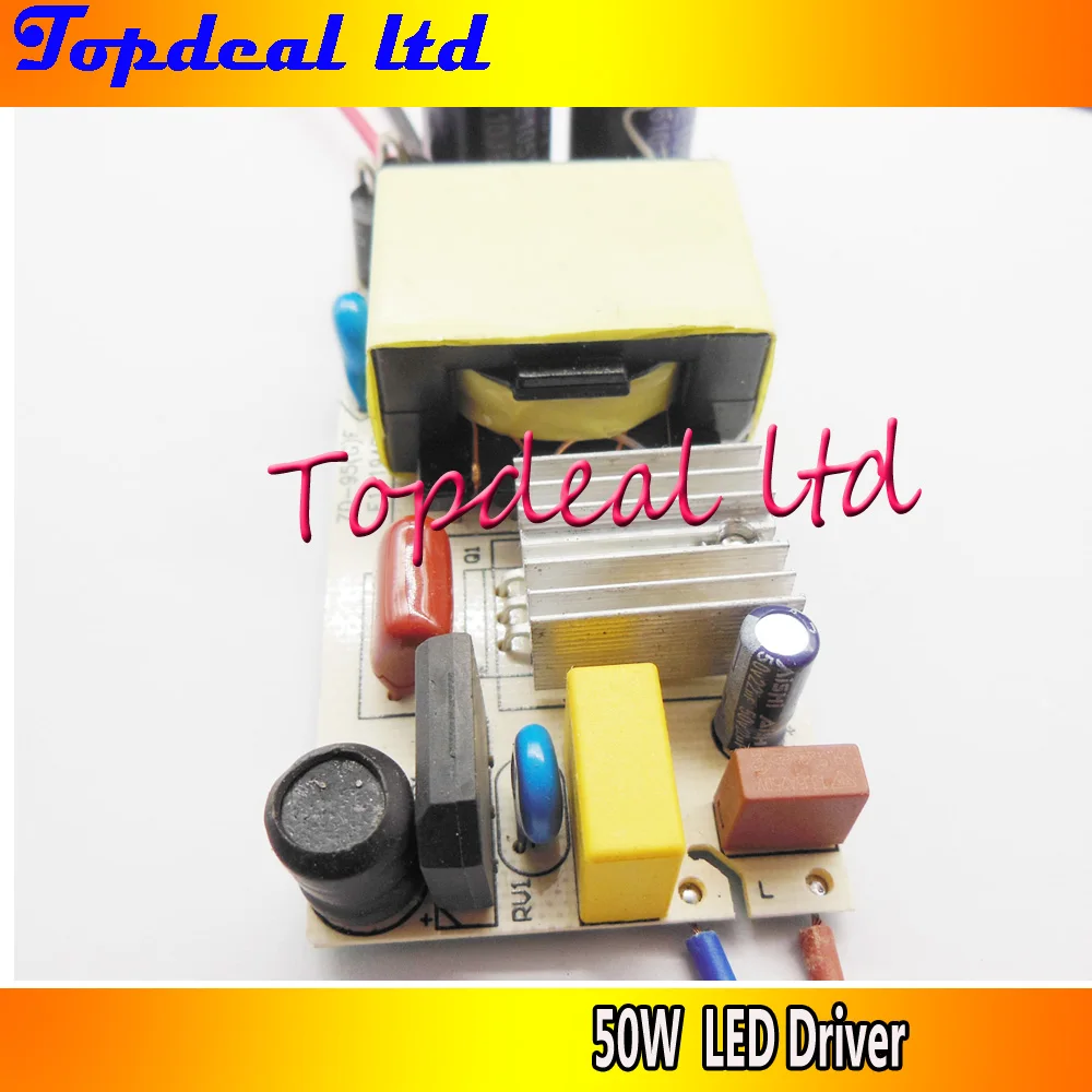 1pcs 50W High Power Driver Supply 85-265 V Constant Current LED Light Chip Lamp