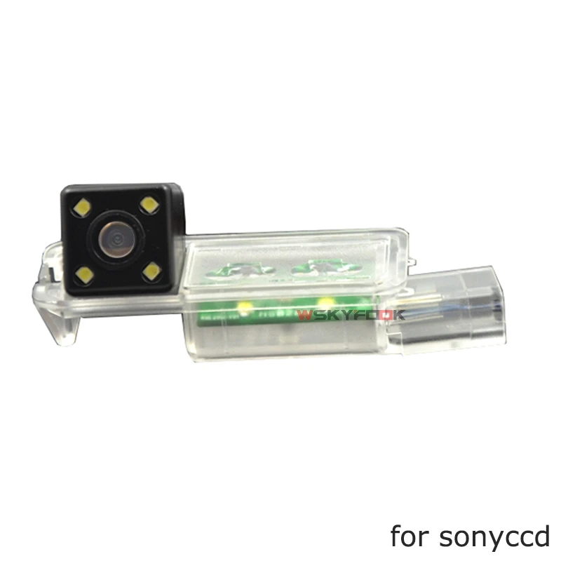CCD Автомобильная камера заднего вида для VW Scirocco/Passat cc/Гольф 5/6/7 JETTA Mk5 MK6 TIGUAN Passat B6 B7 Magotan Octavia траектории cam - Название цвета: For sonyccd with LED
