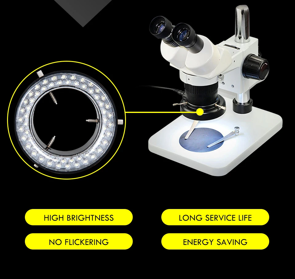 LED Ring Light illuminator Lamp For Industry Stereo Microscope Camera Magnifier  (3)