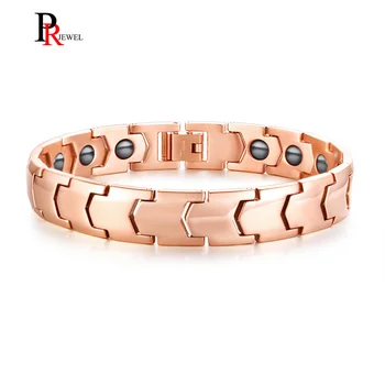

Men's Health Bracelets Bangles 8.46" Magnetic Titanium Link Strap Bracelet Health Gifts pulseira masculina
