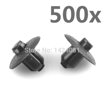 

500 / lot Black Nylon Cowl Fastener Push-Type Retainer Clips 90467-07117 ,1990 on (17 x 9 x 7mm)