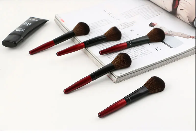 Lidar com Pincéis de Maquiagem Conjunto de Ferramentas para o Rosto Blush em pó Kits de Ferramentas de Beleza Mecolor Lote Madeira Fundação Cosméticos Escova 20 Pçs - 6 MECOLOR 20 pçs lote Madeira Lidar Com