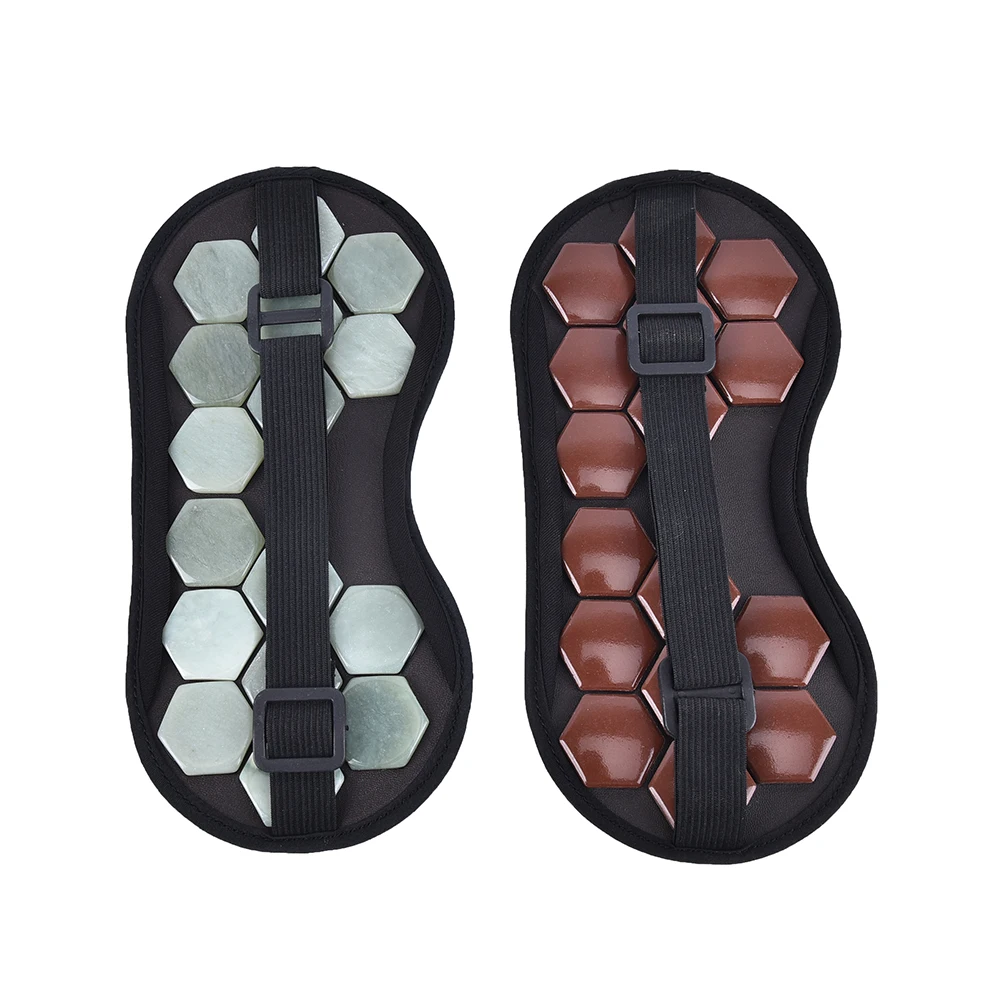 

1PCS Physical Therapy Nature Jade Stone Germanium Tourmaline Sleep Face Eye Mask For Travel Office Use
