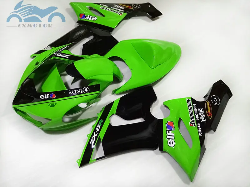 Пользовательские мотоцикл полный комплект обтекатели комплект для KAWASAKI Ninja ZX 6R 2005 2006 спортивный обтекатель наборы ZX6R ZX636 05 06 запасные части корпуса