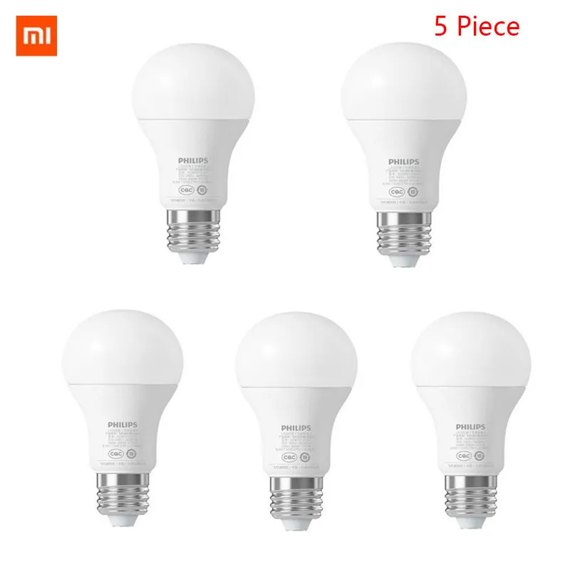 Оригинальная смарт-лампа Xiaomi E27 6 5 Вт 450lm Mi Белая светодиодная лампа Mijia приложение