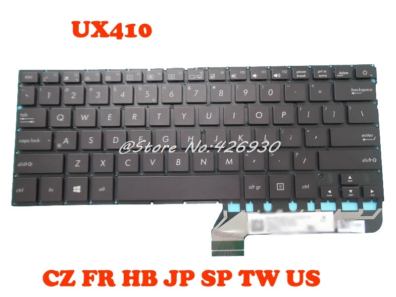 Клавиатура для ноутбука ASUS UX430 9Z. NBXBU. L0J Чехия CZ Франции FR иврит HB японский JP