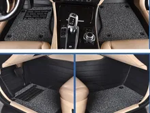 Coche tapetes alfombras de cuero set estera del pie para Citroen C-QUATRE Triunfo elysee Picasso C2/4/5 C4L envío gratis negro de doble capa