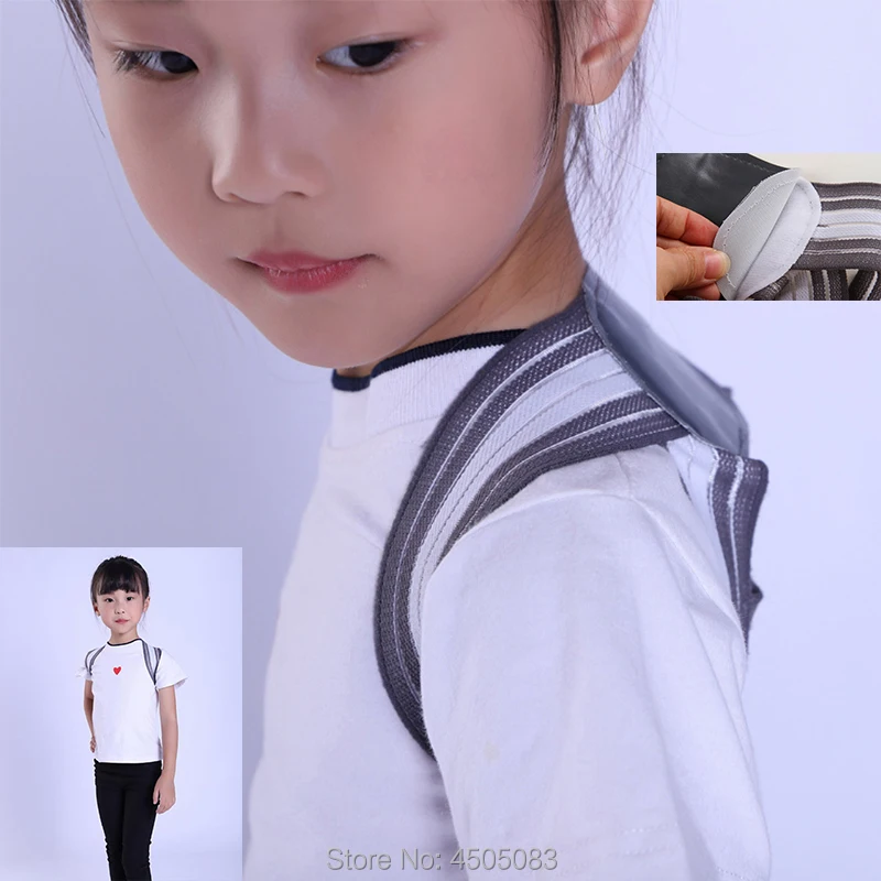 

Children Kids Adjustable Magnetic Bar Shoulder Posture Corrector Back Waist Shoulder Supporting Back Corset Brace Support Belt