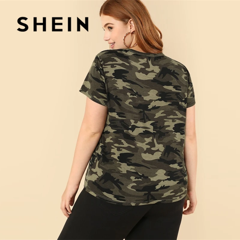 SHEIN Футболка Женский Летний Многоцветный Повседневный Топ С Короткими Рукавами И