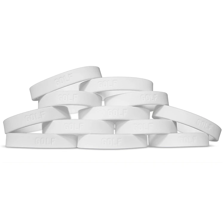 300pcs playing golf ball hobby sport silicone wristband bracelet
