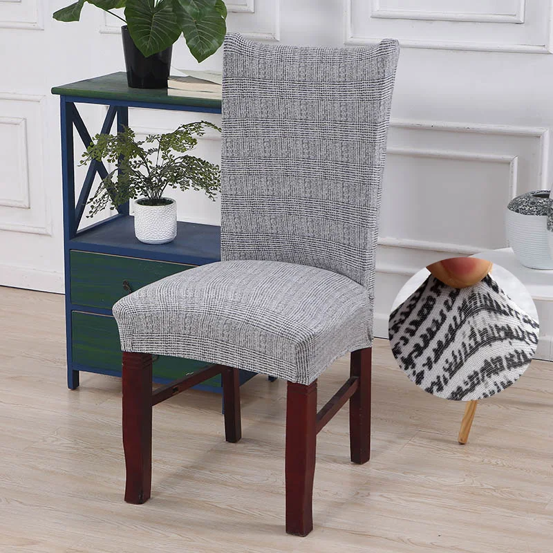

Dining Chair Cover Spandex Elastic Anti-dirty Slipcovers Stretch Protector Removable Chair Cover for Weddings Office funda silla