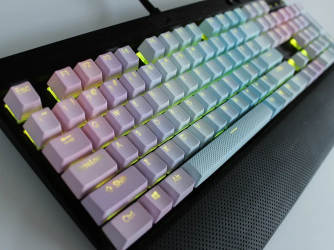 MP108/87 клавиши градиентной цветовой подсветки PBT Keycap для Corsair STRAFE K65 K70 logitech G710+ Проводная USB механическая клавиатура Keycap