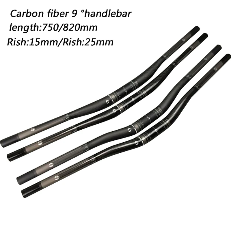 New Cross reinforced Extended Handlebar Bicycle Full Carbon Fiber Handlebar Carbon Handlebar
