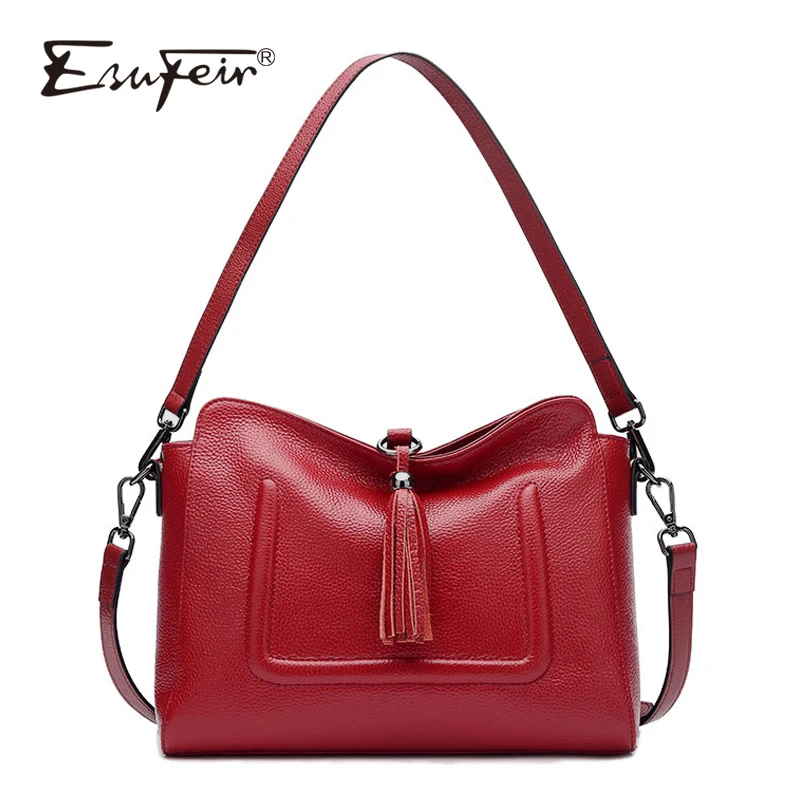Женская сумка мессенджер из натуральной кожи с кисточками|messenger bags for women|leather
