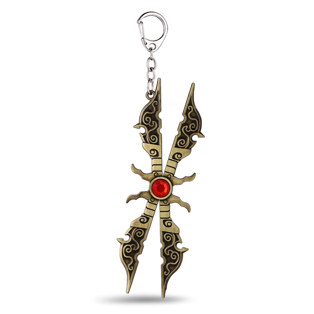 

LOL Key Chain Irelia Key Rings For Gift Chaveiro Car Keychain Jewelry Game Key Holder Souvenir YS11186