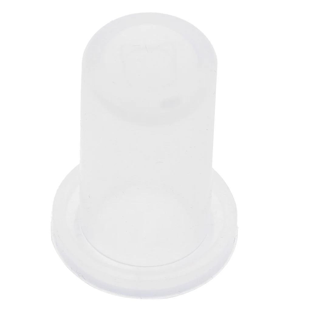4 Pieces Clear Silicone Lipstick Mould Lip Balm Mold DIY Makeup Tool for 12.1mm Tube