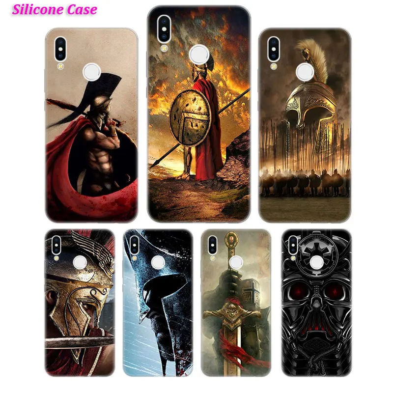 

Silicone Phone Case Saga Spartan samurai for Huawei Honor 7C 7A 8 8X 9 10 Y5 Y6 Y7 Y9 V20 Lite Pro 2019 2018 Nova 3 4