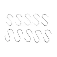 Holder Wall Hanger Mini Hangers Stainless Steel Hooks Storage Hanging Hook S-Shaped 10 PCS Organizer