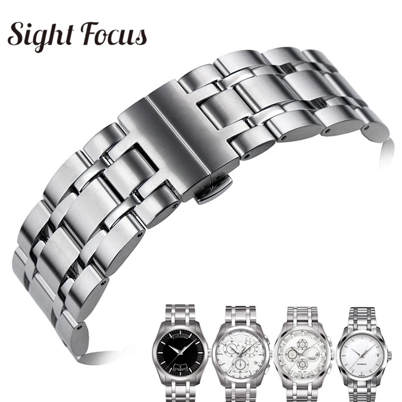 Ремешок из нержавеющей стали 1853 для TISSOT Couturier T035617 T035439 T035627 T035407|Ремешки часов| |