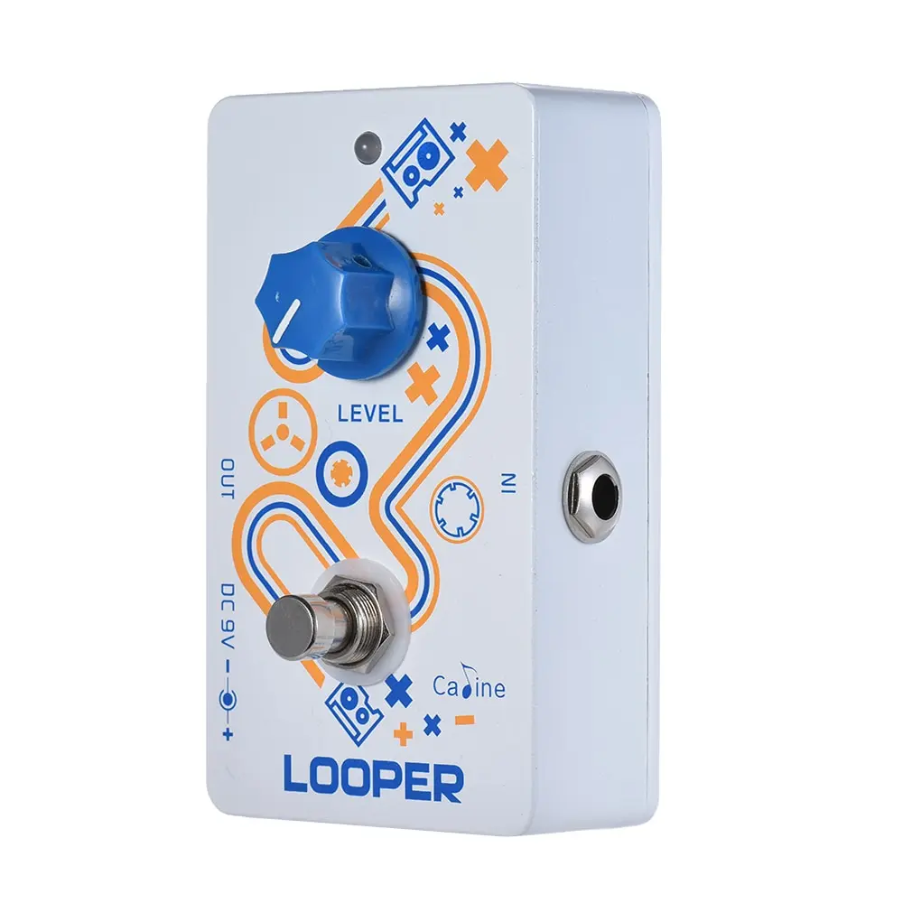 

Guitar Loop Pedal 10 Minutes Recording Time Unlimited Overdub with True Bypass Loop Time Tap Tempo Function