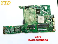 Оригинальный Для Lenovo Z475 материнская плата для ноутбука Z475 DAKL6CMB8D0 DDR3 испытанное хорошее Бесплатная доставка