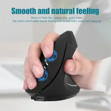 2,4 ГГц Оптический 1600 dpi беспроводной эргономичный вертикальный ПК ноутбук игровая мышь перезаряжаемая для Windows 98/2000