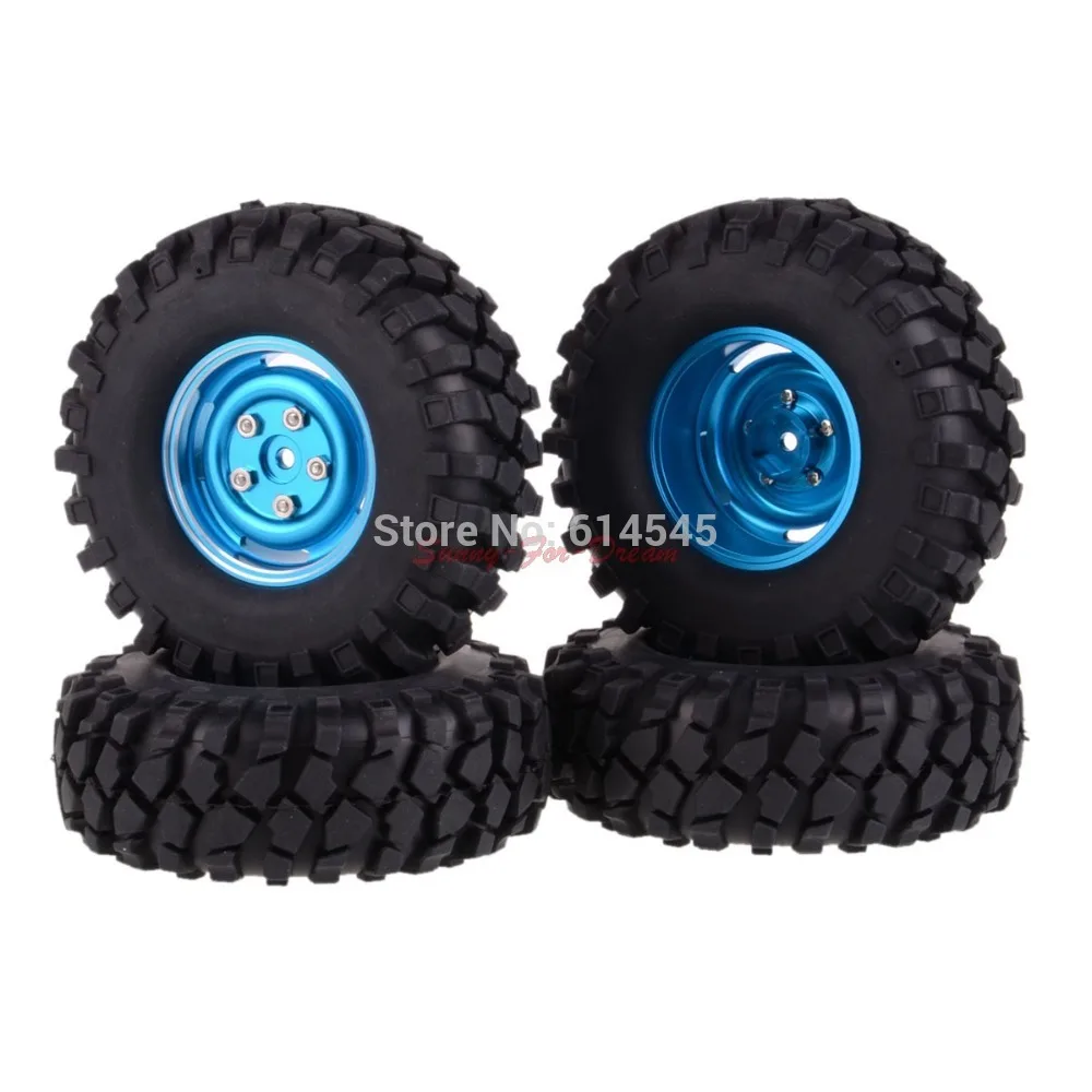 

4PCS RC 1/10 Climbing Rock Crawler Metal Wheel Rim & 108 mm Tyre,Tires 104B-7032