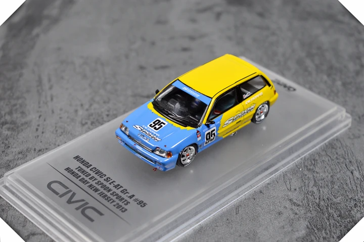 

New Special Casting Alloy 1:64 Honda Honda Si E-AT Spoon Car Model Collection Show Free Shipping