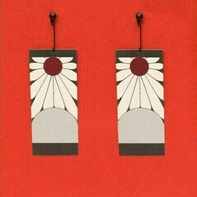 Demon Slayer Kimetsu No Yaiba Earrings - Kamado Tanjirou Cosplay Props image 4