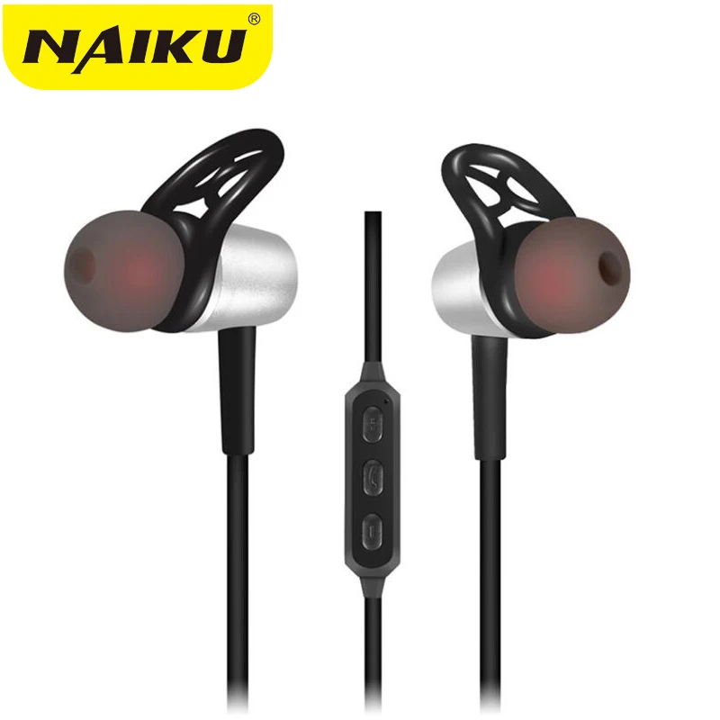 2017 NAIKU металлические спортивные Bluetooth наушники с защитой от пота Магнитный