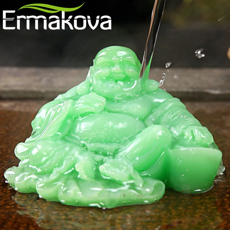 Полимерная Статуэтка ERMAKOVA меняющая цвет китайская статуэтка Будды фэн шуй чай на