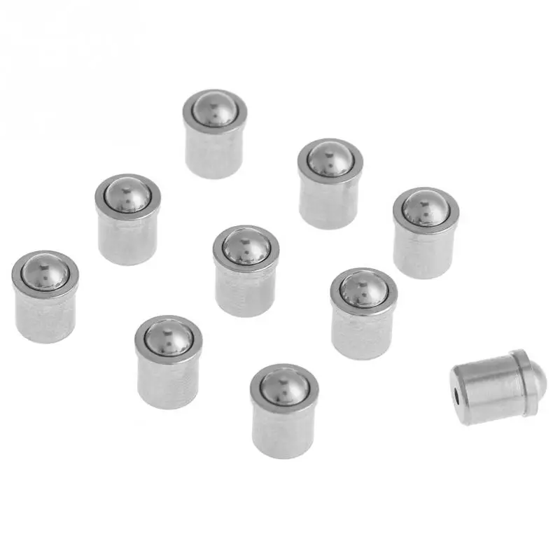 

10Pcs/Lot Stainless Steel Ball Plunger Spring Plunger Ball Push Fit Ball Plungers 5mm*6mm Body plunger set Hot Sale Best Offer