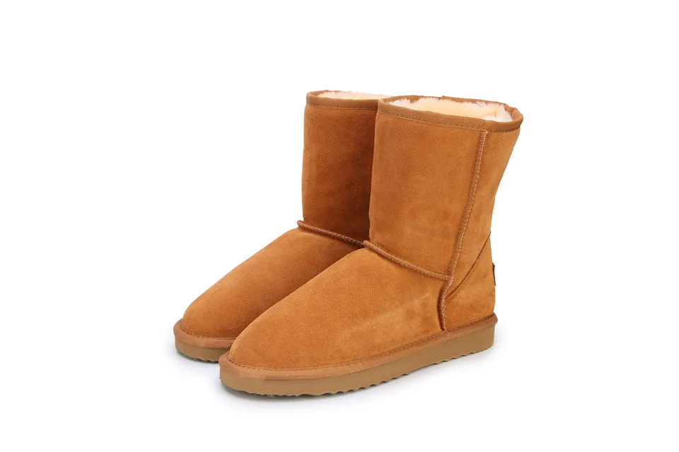 HABUCKN/Лидер продаж в австралийском стиле; натуральная кожа; Модные женские зимние ботинки; теплая зимняя обувь;