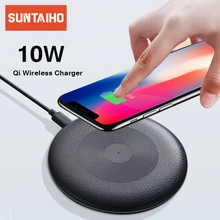 Suntaiho Qi Wireless Charger for Samsung Galaxy S10+ S10 plus Xiaomi mi 9 10W USB Fast Wireless Charging for iPhone X XS XR LG Suntaiho Qi Wireless Charger for Samsung Galaxy S10+ S10 plus Xiaomi mi 9 10W USB Fast Wireless Charging for iPhone X XS XR LG
