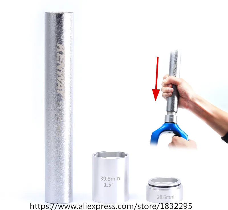 

1pcs Mountain Bike Fork Base Installation Tool Headset Bottom Washer Setting Tool for 28.6 1.5 1.25 mm Fork