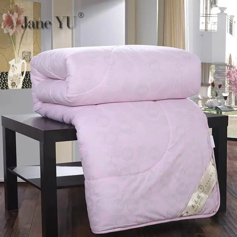 JaneYU Gift Wool Quilt With Pink Plain Thickening Heating And Ventilating Factory Direct Selling | Дом и сад