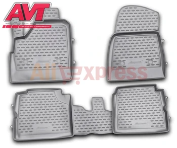 

Floor mats for Vaz 2131 Lada 4x4 5D 2009- 4 pcs rubber rugs non slip rubber interior car styling accessories