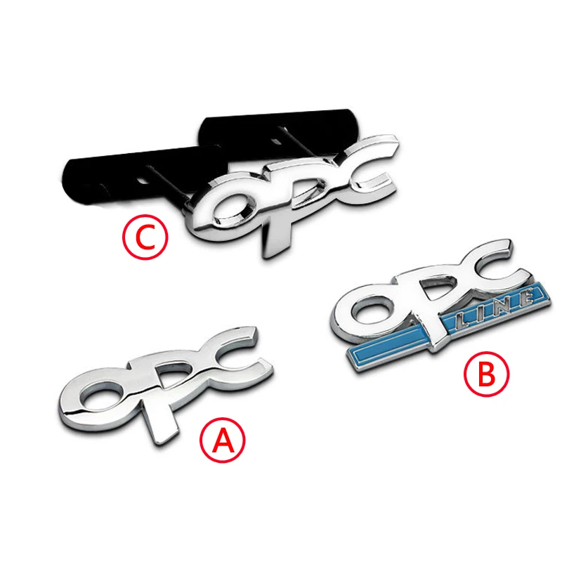 

Metal OPC Car-Styling Front Grille Emblem Badge Rear Trunk Sticker For OPEL Zafira Corsa D Insignia Mokka Meriva Astra G Vectra